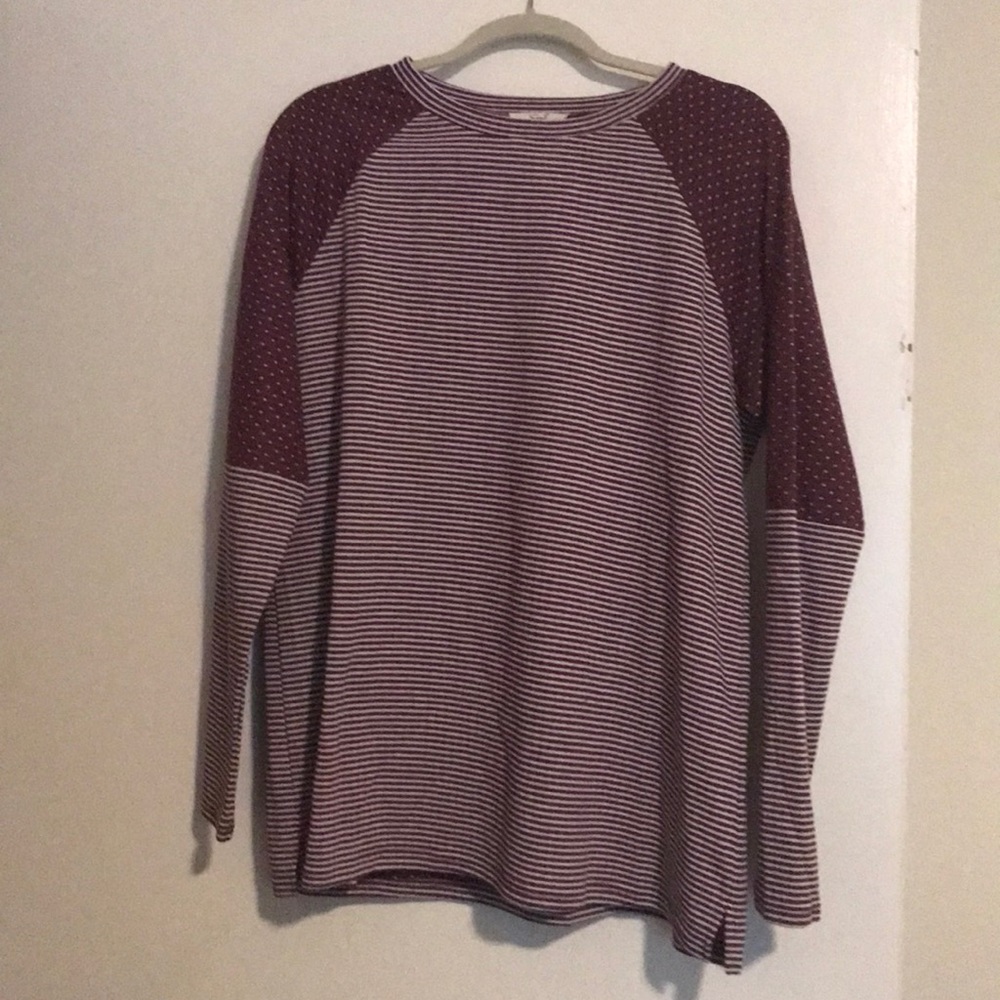 Striped and polka dot sweater